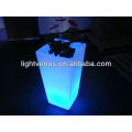 BSCI approval LED rechargeable Flower pot illuminated led lighted planter pots / plastic led flower pot